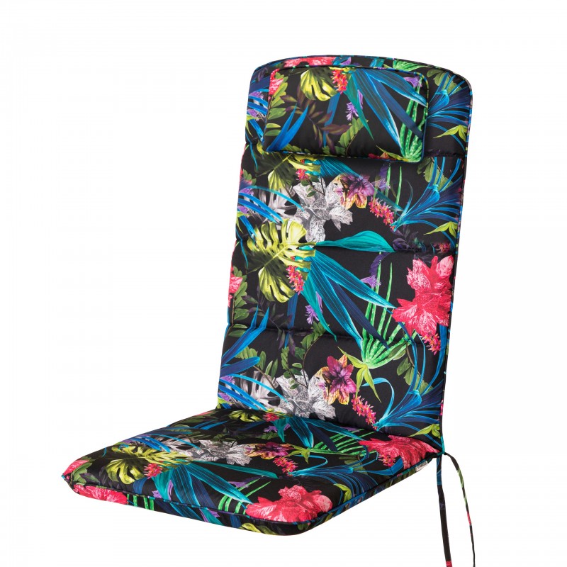 Poduszka ogrodowa, poduszka na fotel ogrodowy z oparciem, fotel ogrodowy