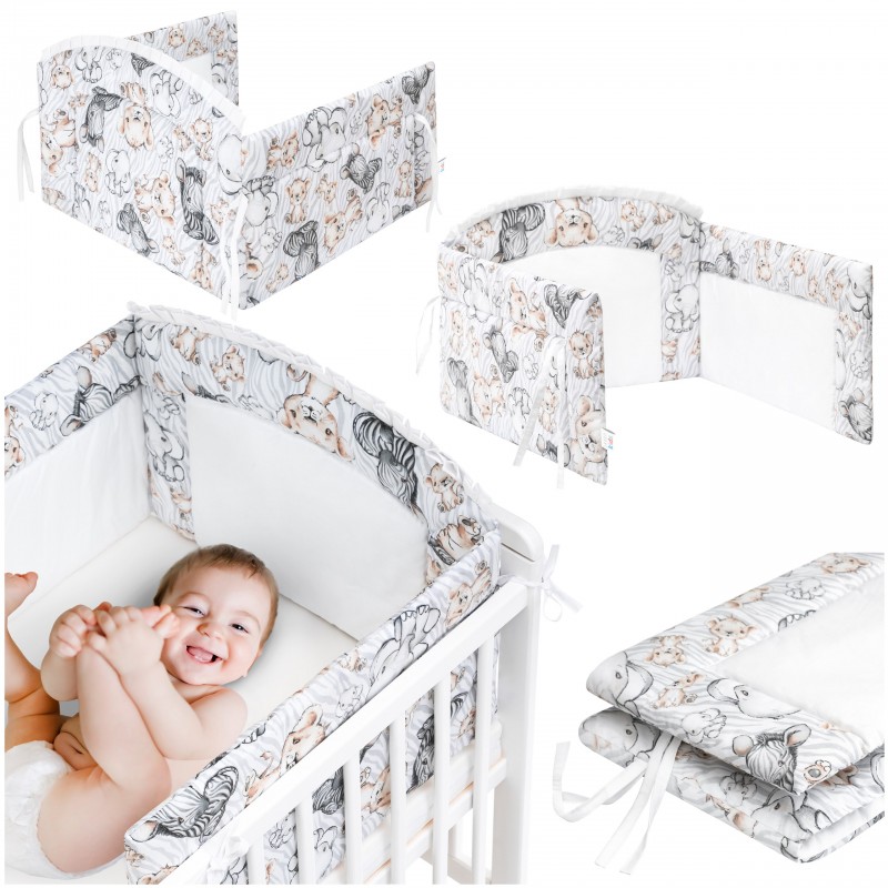 Ochraniacz do łóżeczka dla niemowląt i dzieci 170x38cm- SLIM