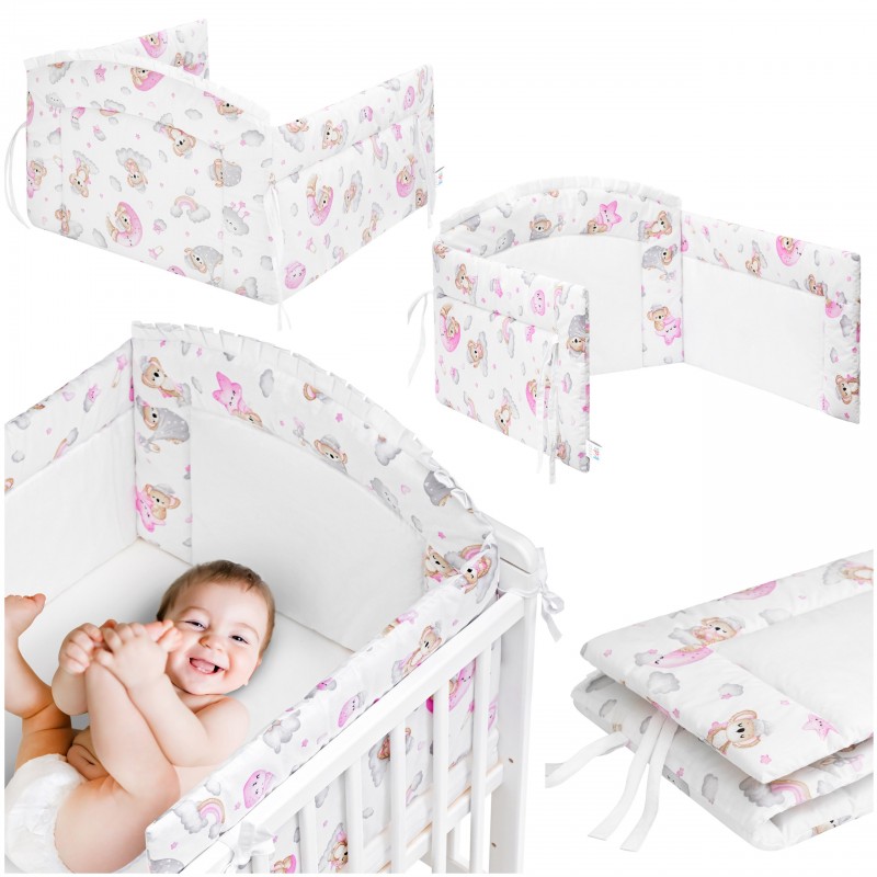 Ochraniacz do łóżeczka dla niemowląt i dzieci 170x38cm- SLIM