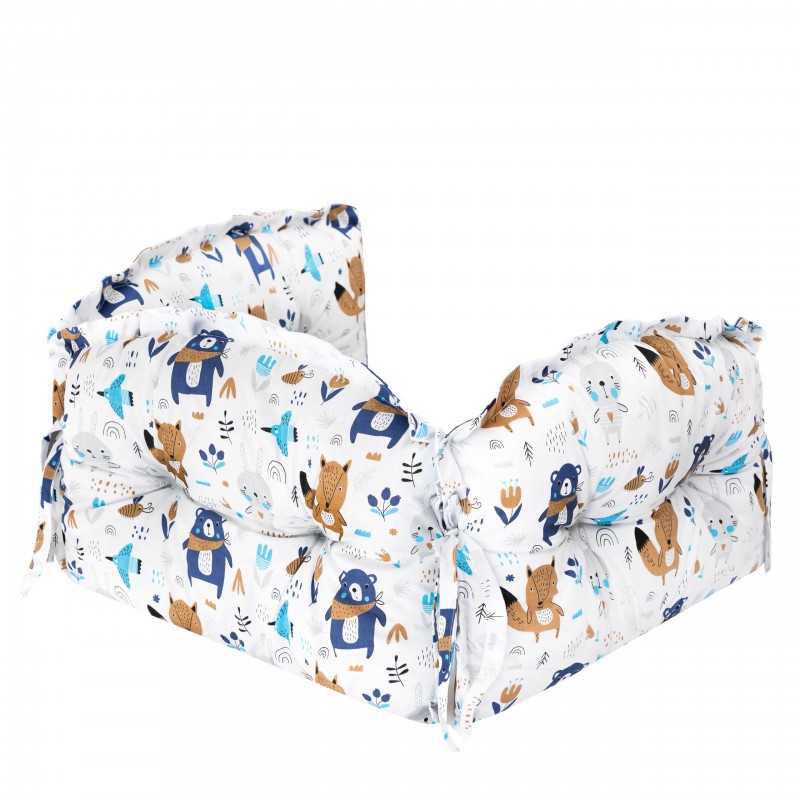 Ochraniacz do łóżeczka dla niemowląt i dzieci 160x30cm - THICK