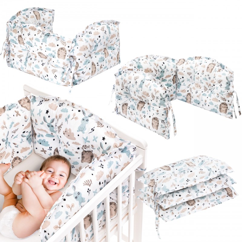 Ochraniacz do łóżeczka dla niemowląt i dzieci 160x30cm - THICK