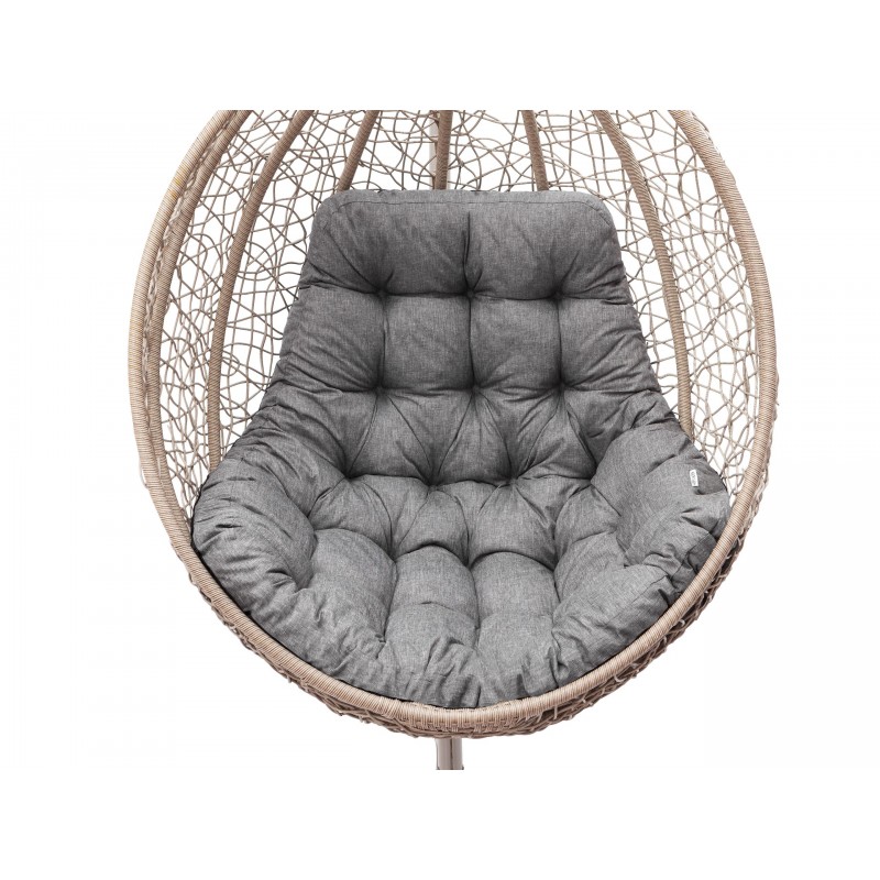 Poduszka na kokon "George" z oparciem, kolor grafitowy