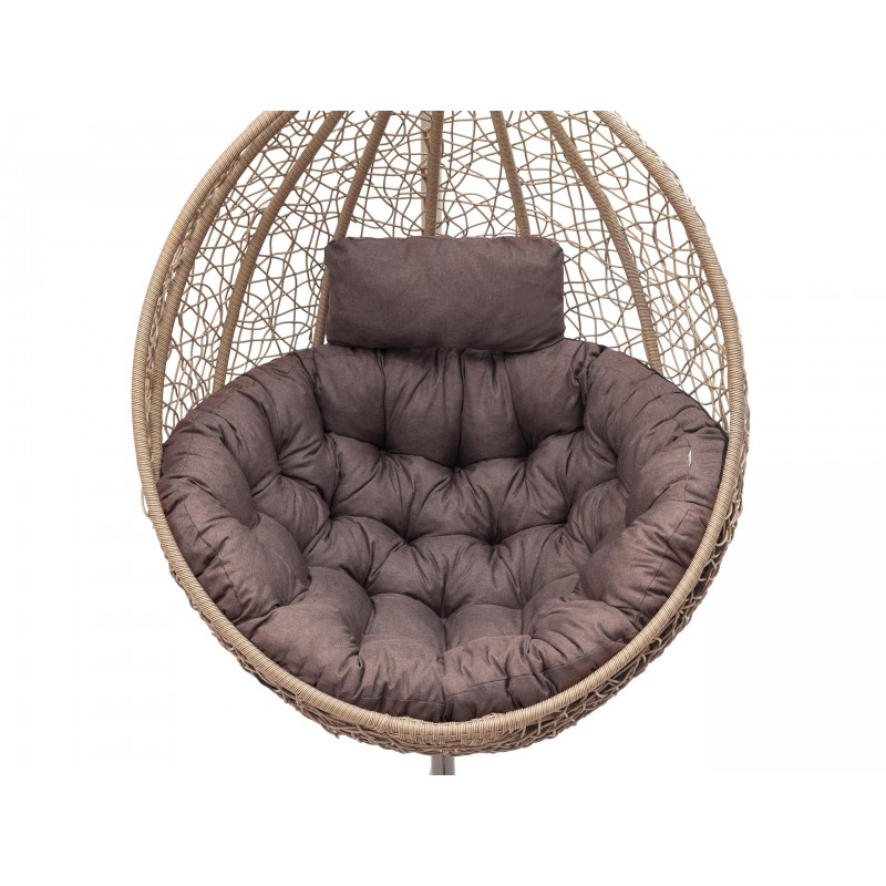 Poduszka na kokon "Moon", poducha na bocianie gniazdo, kolor brązowy