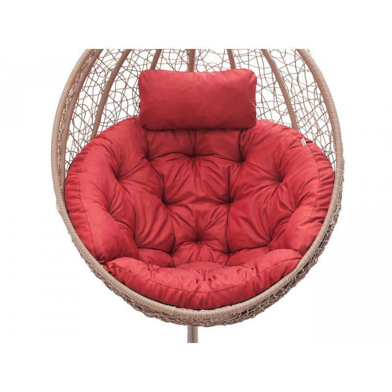 Poduszka Luna z zagłówkiem - Czerwony - Ekolen