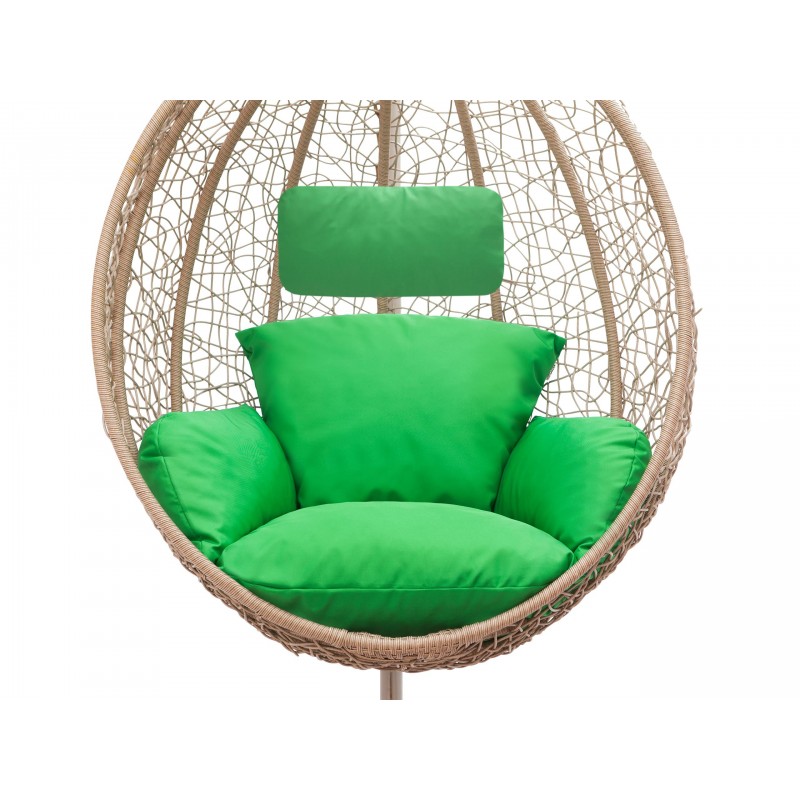 Poduszka na kokon "Barry" z oparciami, kolor zielony