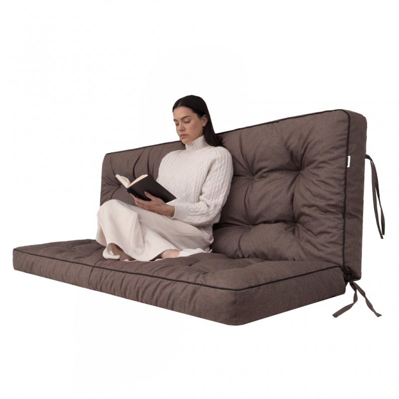 Poduszka ogrodowa na huśtawkę "Pola" z oparciem, 100x106x10cm