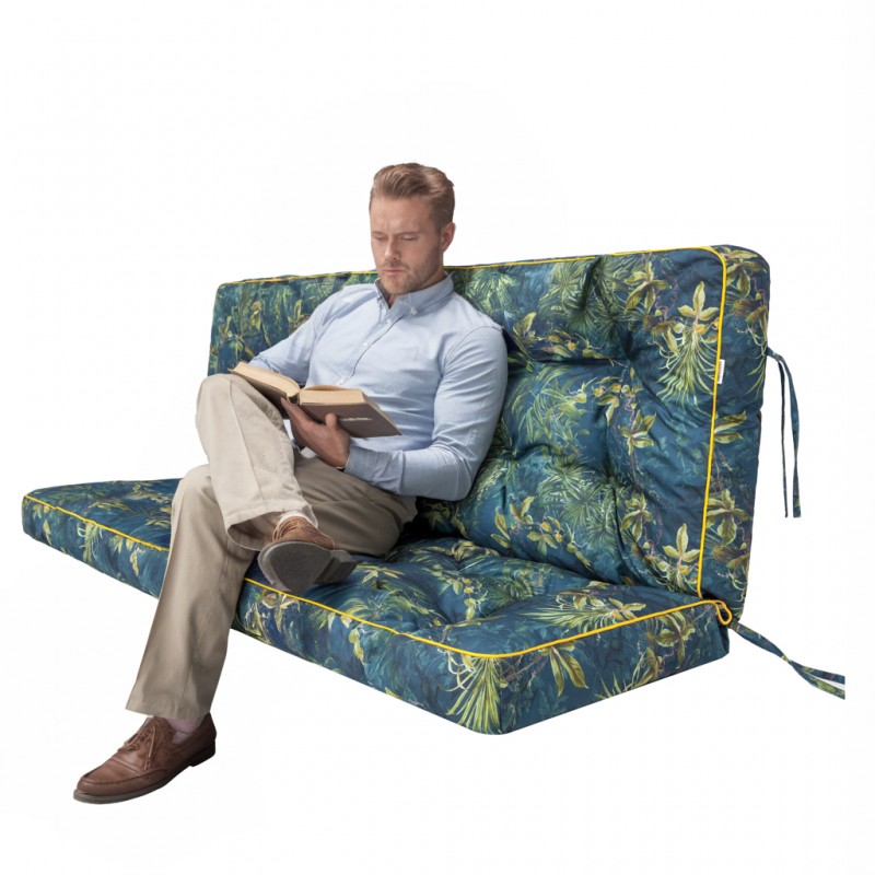 Poduszka ogrodowa na huśtawkę "Pola" z oparciem, 140x106x10cm