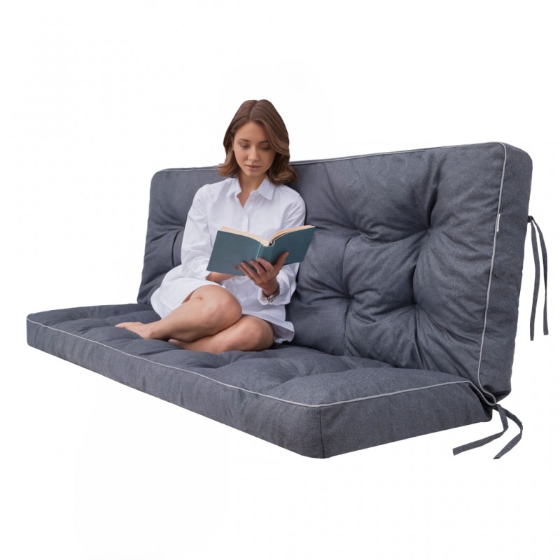 Poduszka ogrodowa na huśtawkę "Pola" z oparciem, 150x106x10cm