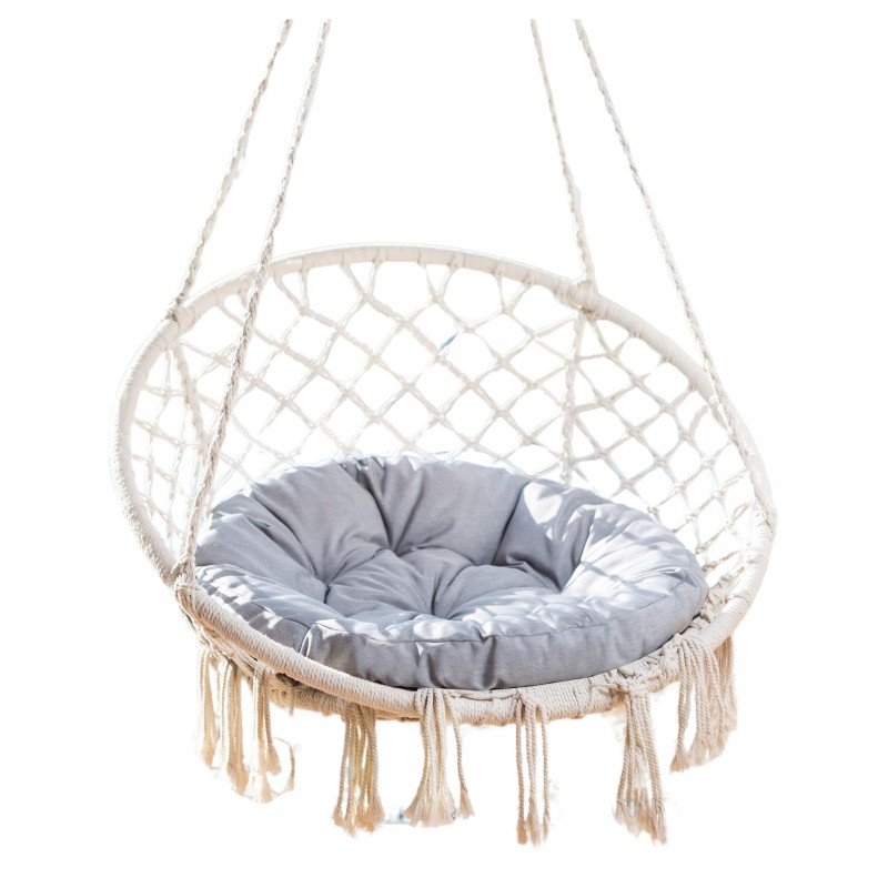 Poduszka na bocianie gniazdo "Stork mała", kolor popielaty