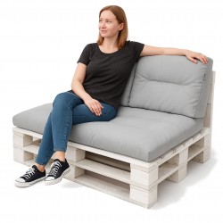 Poduszka na ławkę z palet...