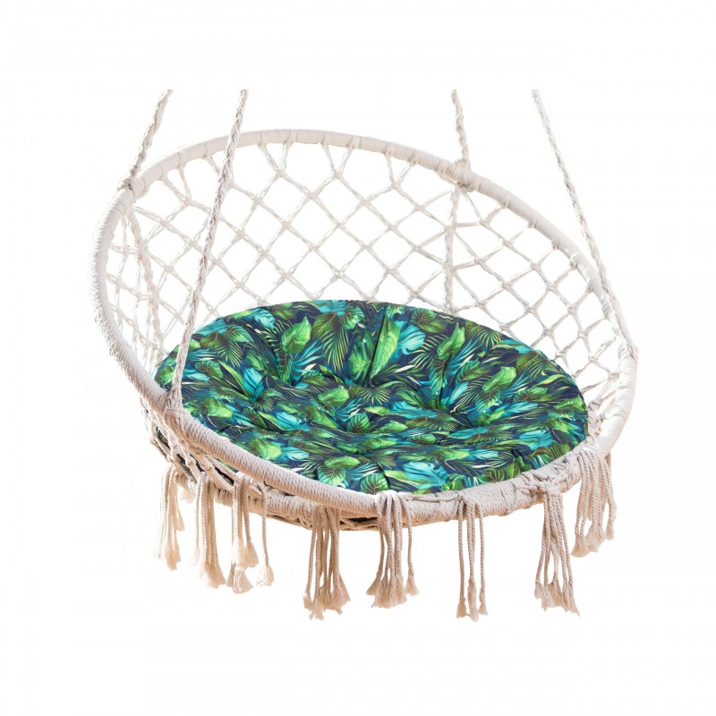 Poduszka na bocianie gniazdo "Stork duża", kolor niebieskie liście