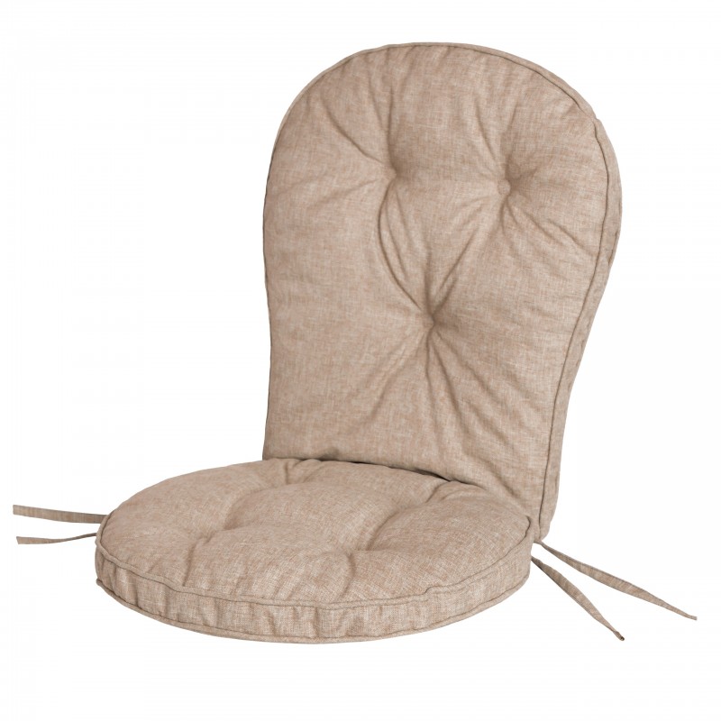 Poduszka Vigo z oparciem – pikowana, wodoodporna, z troczkami