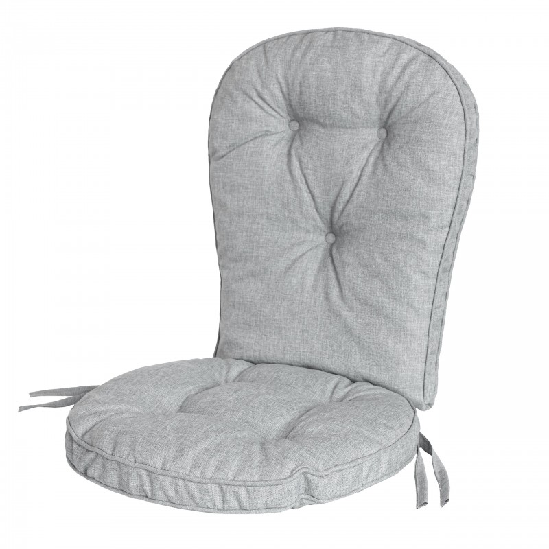 Poduszka Vigo z oparciem – pikowana, wodoodporna, z troczkami