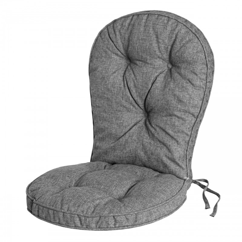 Poduszka Vigo z oparciem – pikowana, wodoodporna, z troczkami