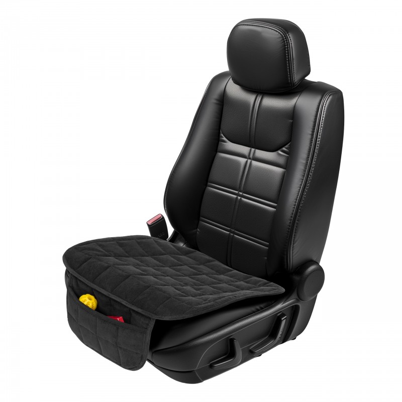 Mata ochronna "Softpad" pod fotelik dziecięcy 50x50cm, kolor czarny