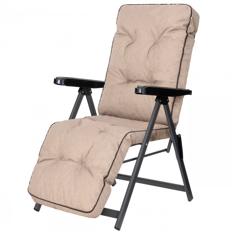 Leżak ogrodowy Galaxy składany regulowany z poduszką