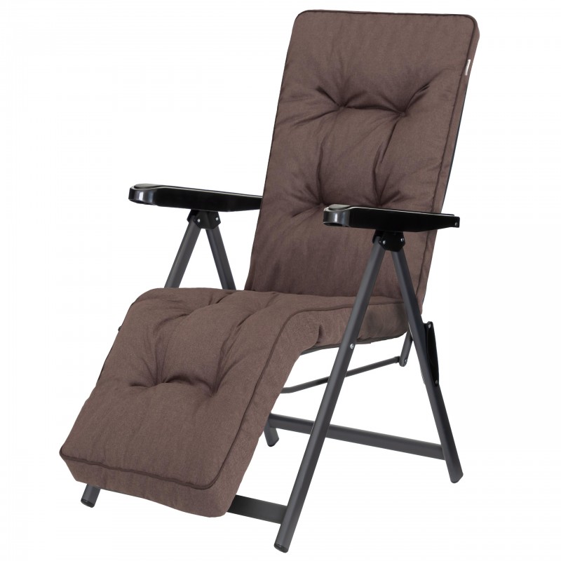 Leżak ogrodowy Galaxy składany regulowany z poduszką