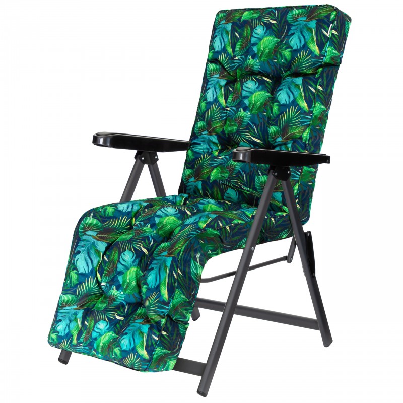 Leżak ogrodowy Galaxy składany regulowany z poduszką