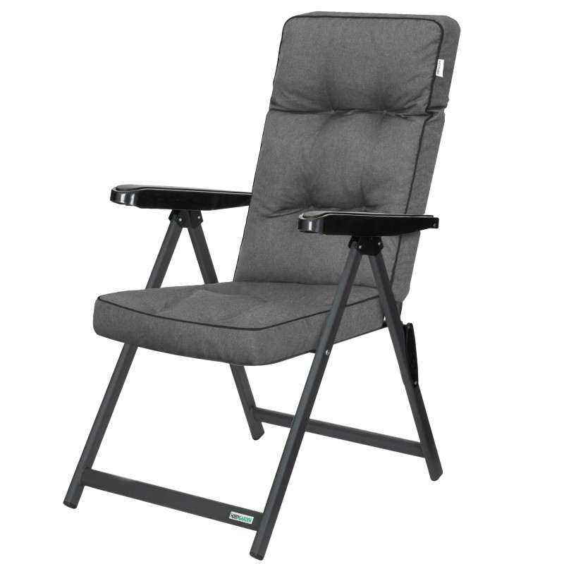 Krzesło ogrodowe Galaxy składane regulowane z poduszką