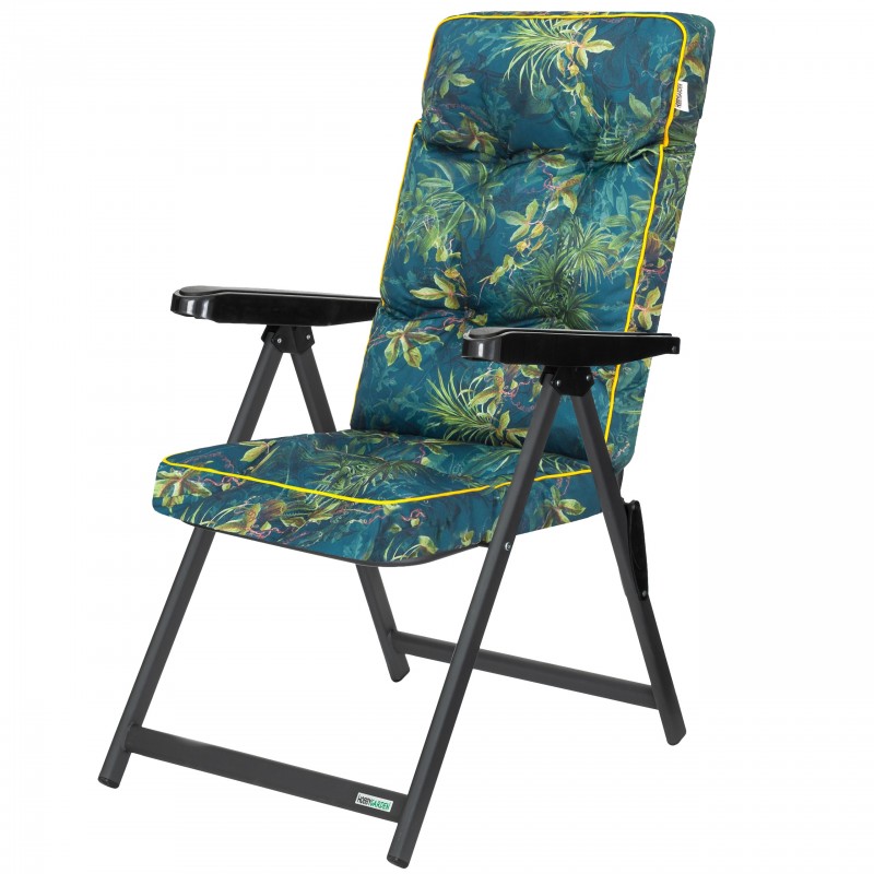Krzesło ogrodowe Galaxy składane regulowane z poduszką