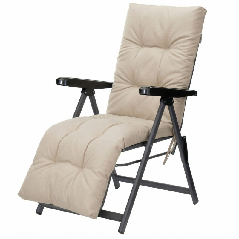 Leżak ogrodowy Star Light składany regulowany z poduszką