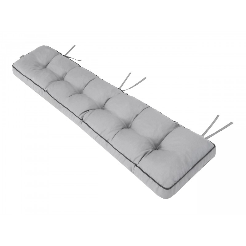 Poduszka na ławkę 180x40cm "Etna", kolor popielaty