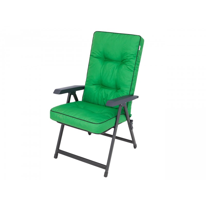 Poduszka na krzesło ogrodowe Zielona, Wodoodporna 50x50x70 cm - Lena