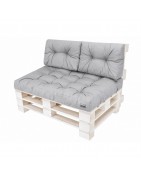 Poduszki na palety Popiel 120x82 + 2x 60x40 cm - komfort i styl | Hobbygarden
